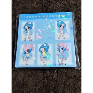 Vintage Y2K Mr.K Angella Memo Pad Holographic Retro Korean Stationery Rare NOS